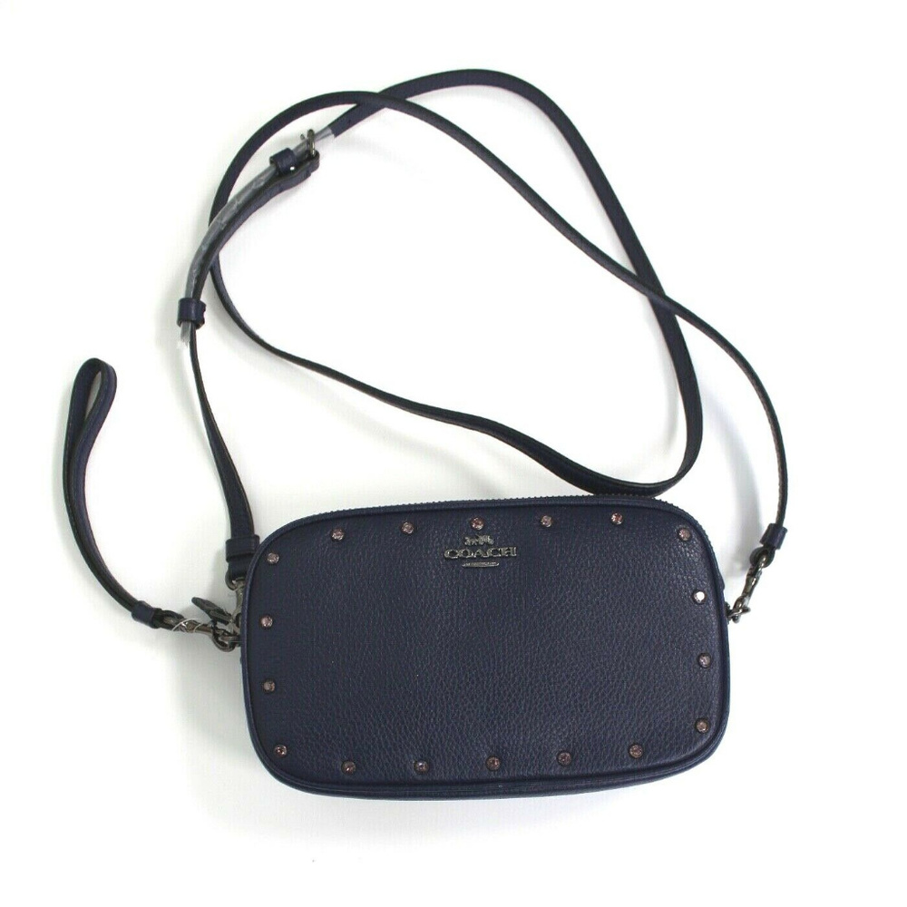 Coach Sadie Crossbody Leather Clutch Wristlet Bag Purse
